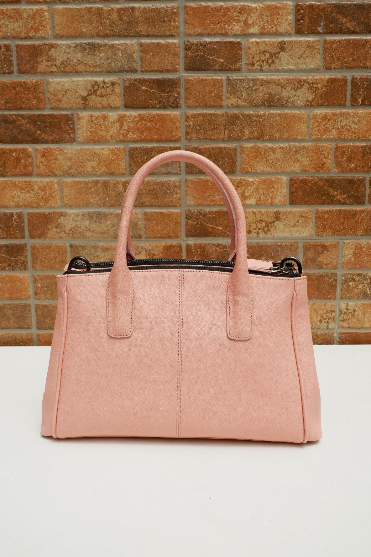 Nude Pink Leather Medium top hand bag